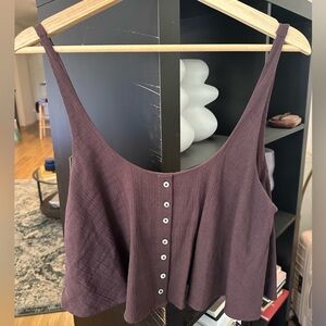 Brown Button-Up Shirt